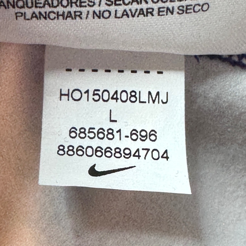 Nike Pro Pullover Womens L Purple Dri-FIT 1/4 Zip Geometric Print 685681-696 - Picture 4 of 13